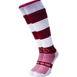 BSA (Senior) PE sport socks -Maroon & White